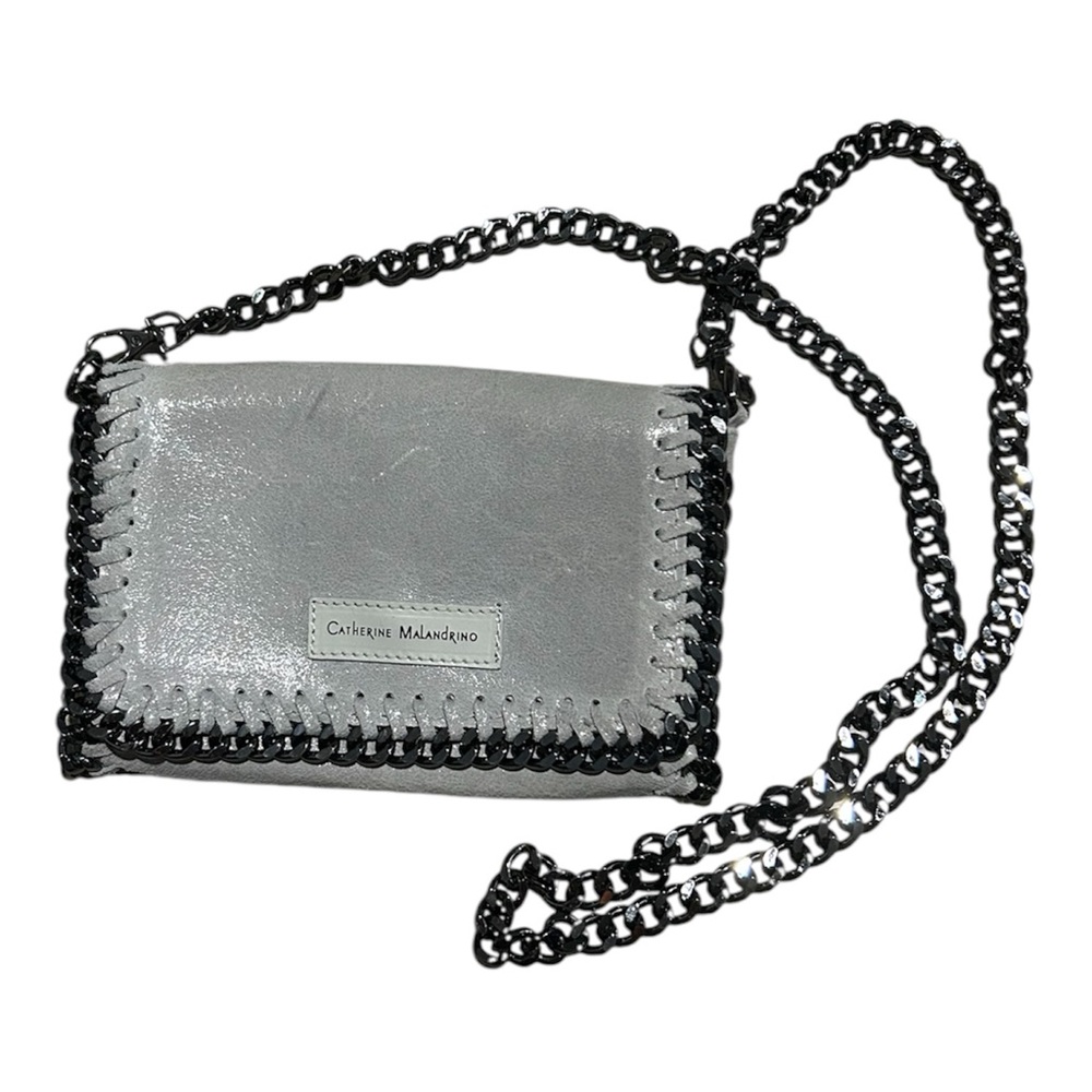 Catherine Malandrino Leather Crossbody / Clutch Bag